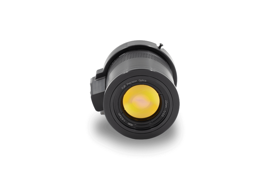 25mm, 1.0-5.5µm, f/2.5 Broadband FPO Motorized Bayonet Lens